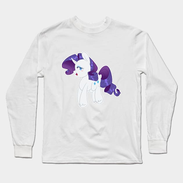 MLP: Rarity Long Sleeve T-Shirt by Nullkunst